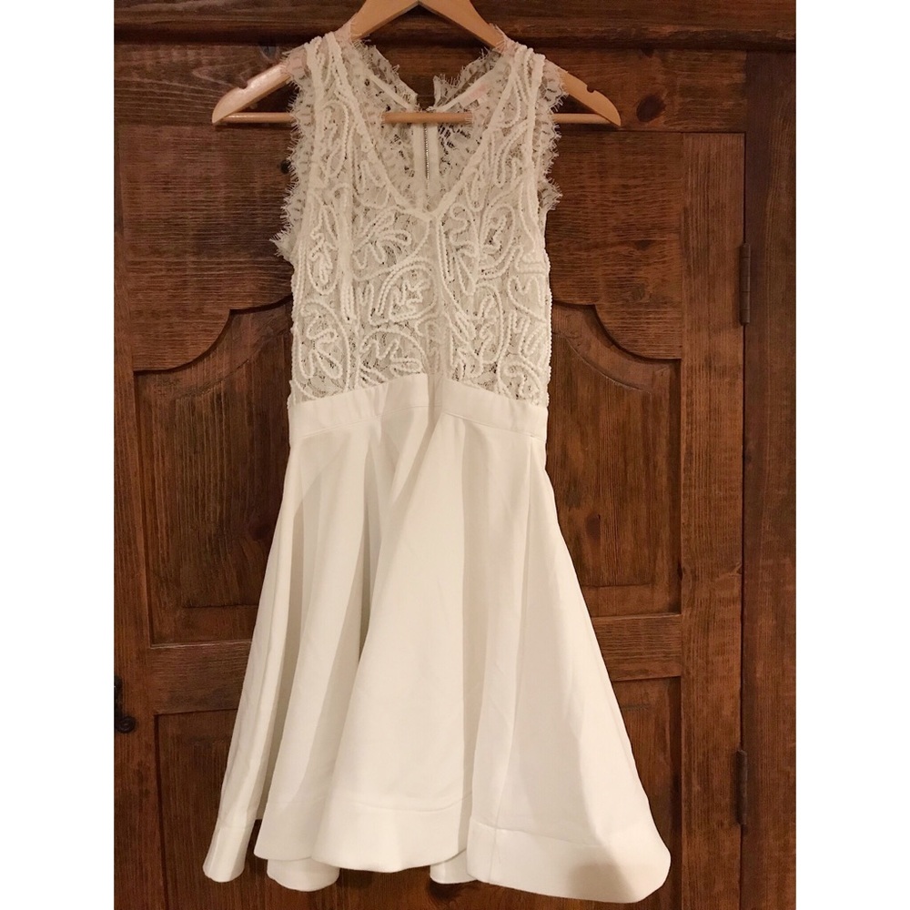 Women’s white flare dress